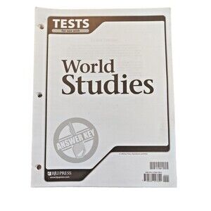 WORLD STUDIES FOR CHRISTIAN SCHOOLS - TESTS KEY By 117861